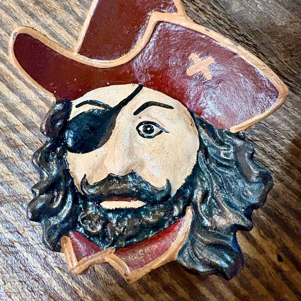 Pirate Themed Coin Trinket Dish Cast Iron